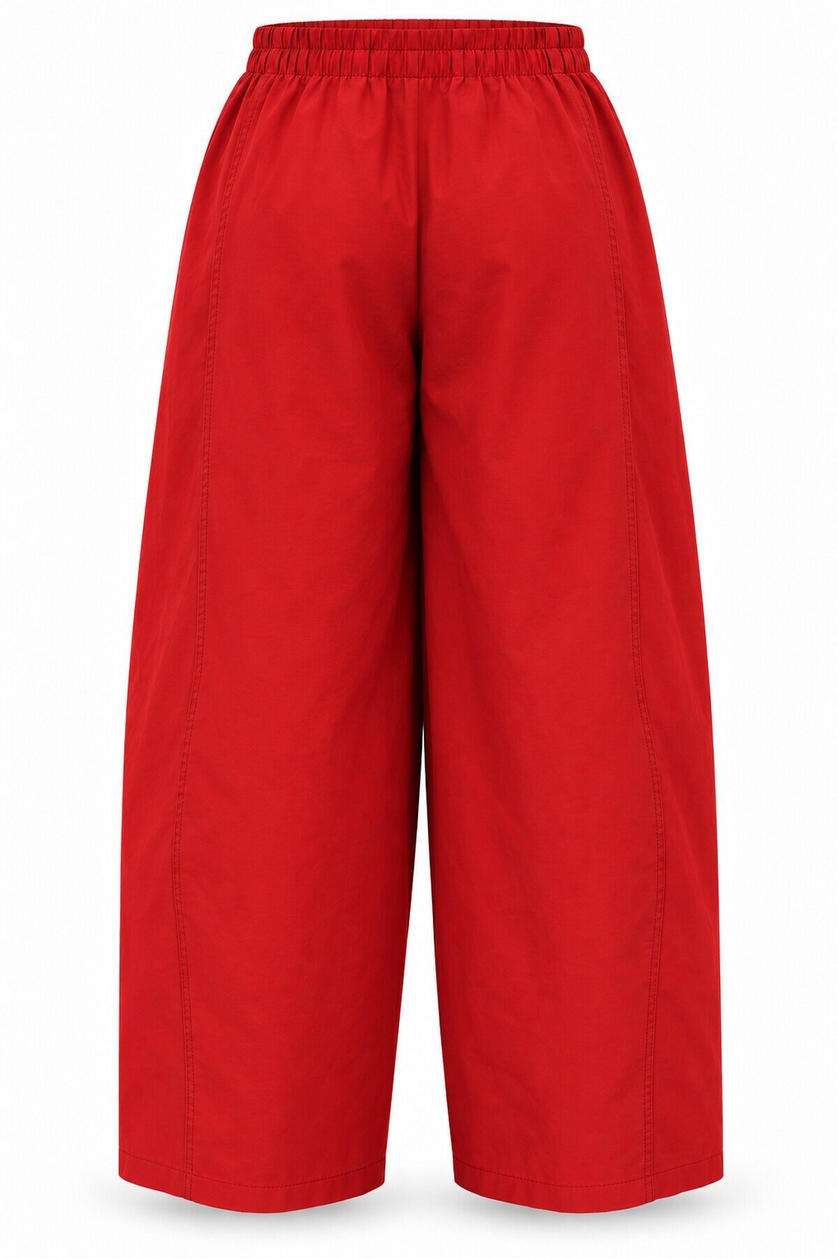 Kadın Kırmızı Beli Lastikli Bol Kesim Pantolon E26-NM0200