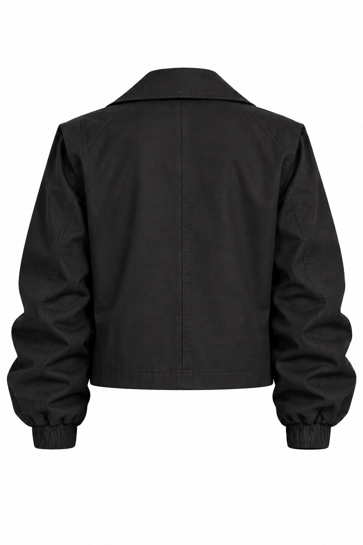 Kadın Siyah Premium Bomber Trençkot E26-CON2094